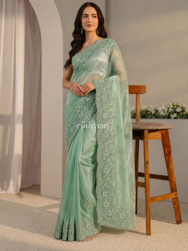 Misty Meadow Saree