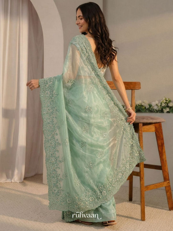 Misty Meadow Saree