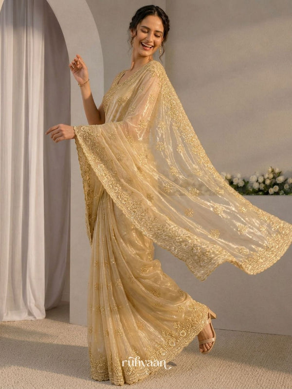 Gilded Garden Saree