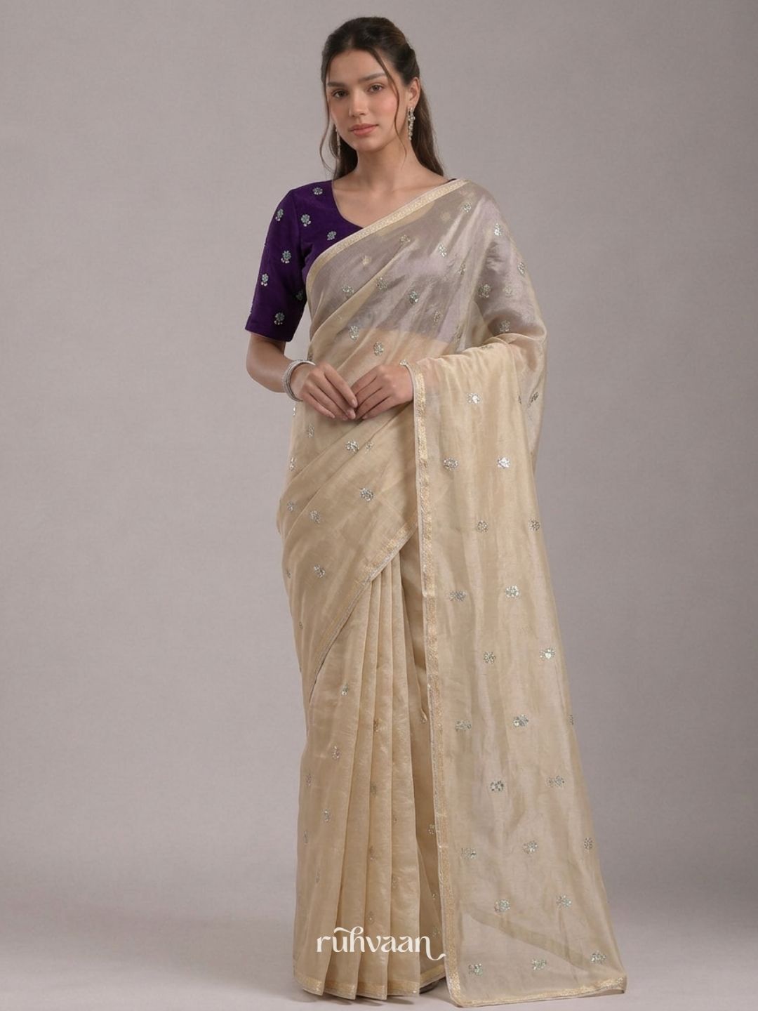Golden Hour Bloom Saree