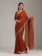 Amber Harvest Saree