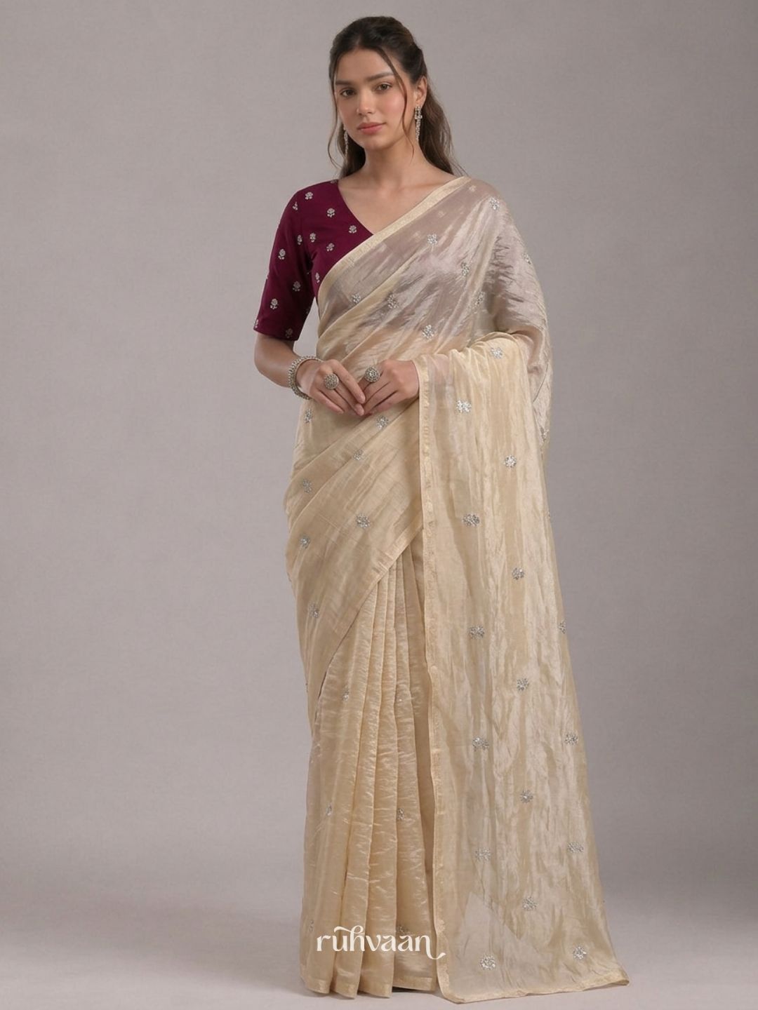 Golden Hour Bloom Saree