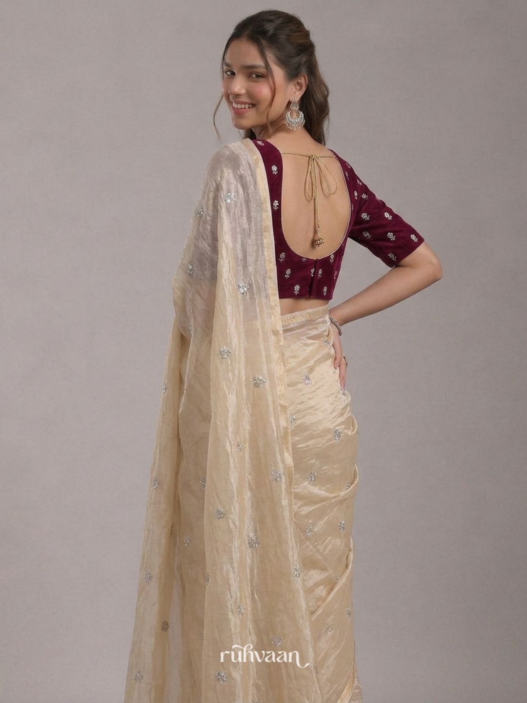 Golden Hour Bloom Saree
