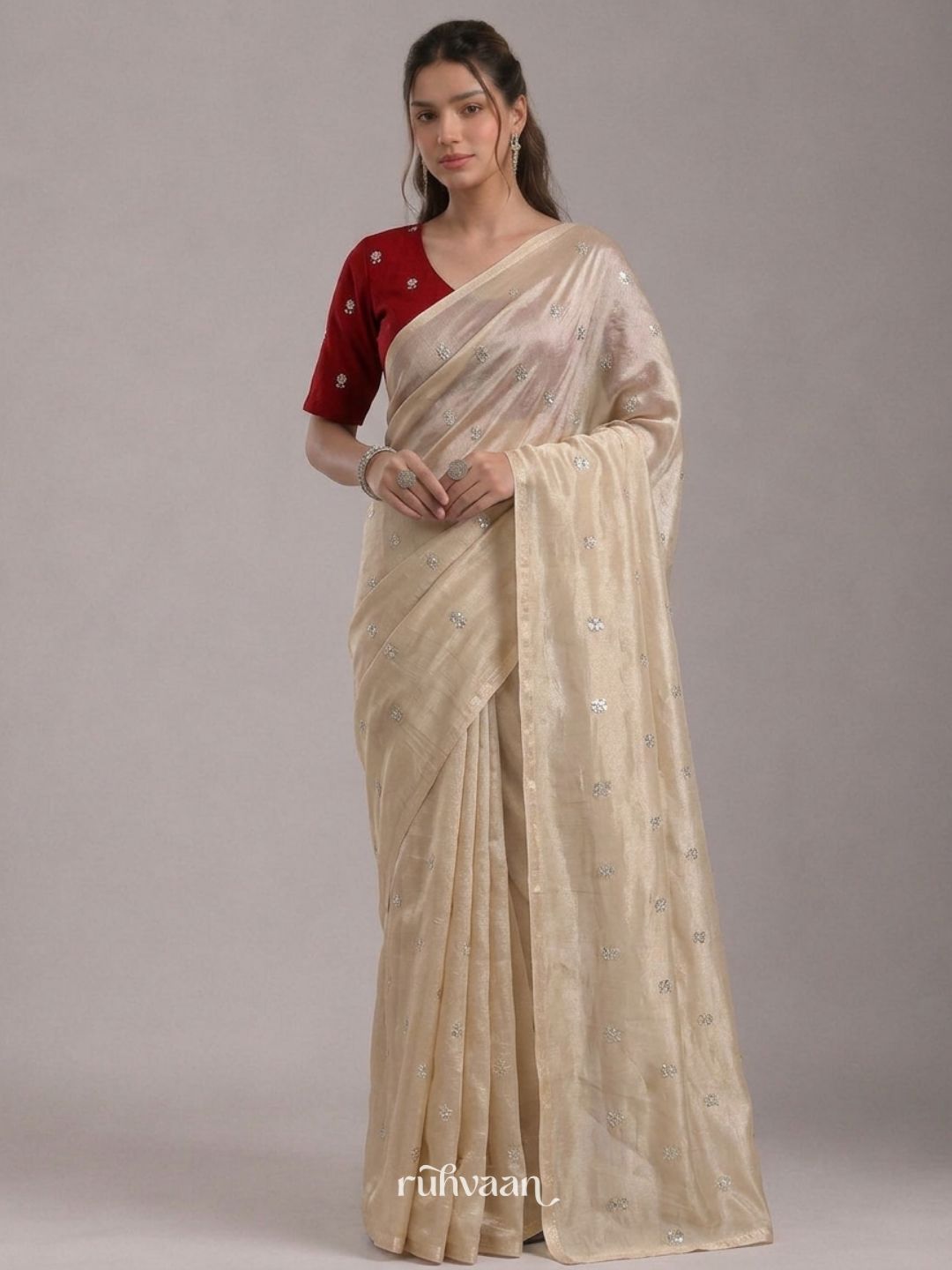 Golden Hour Bloom Saree