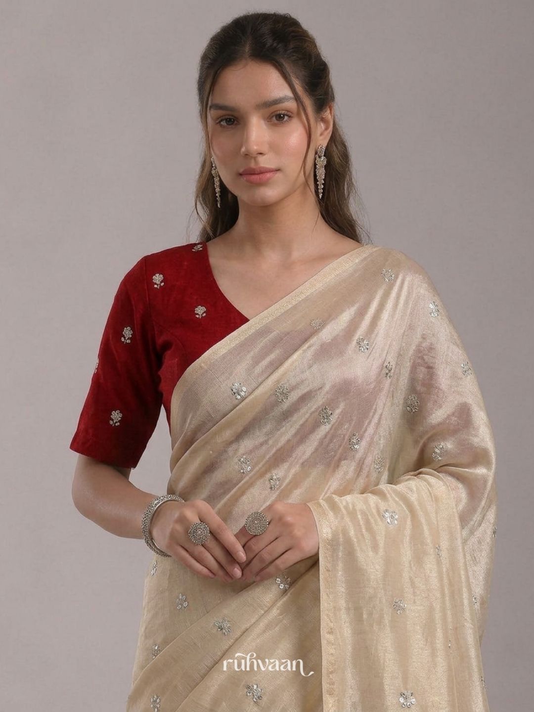 Golden Hour Bloom Saree