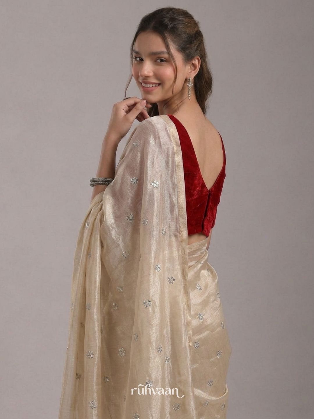 Golden Hour Bloom Saree