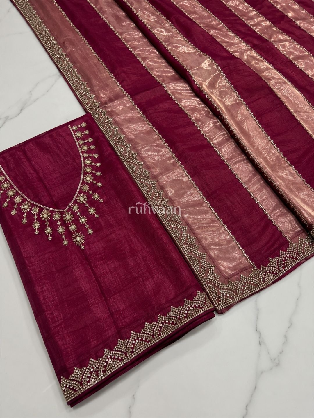 Dusk in Bloom Saree