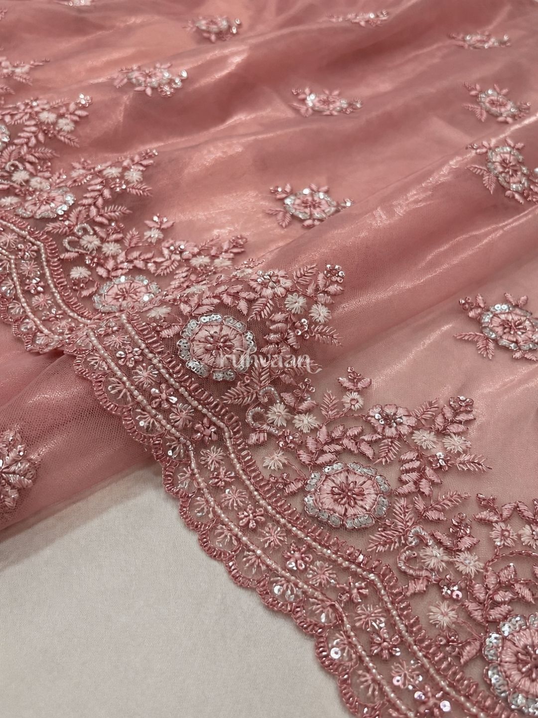 Rosegarden at Dusk Saree