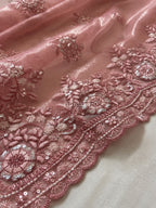Rosegarden at Dusk Saree