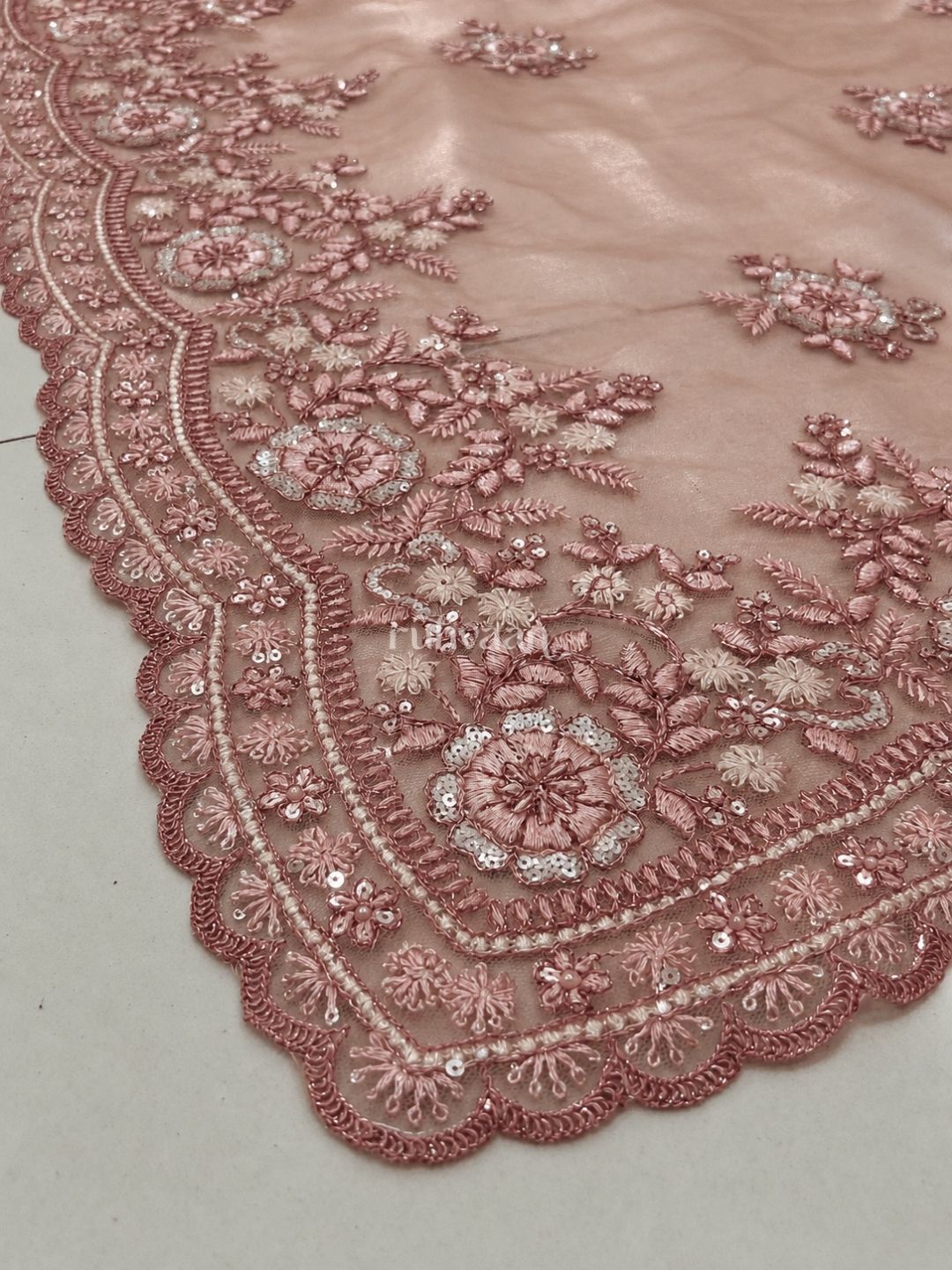 Rosegarden at Dusk Saree