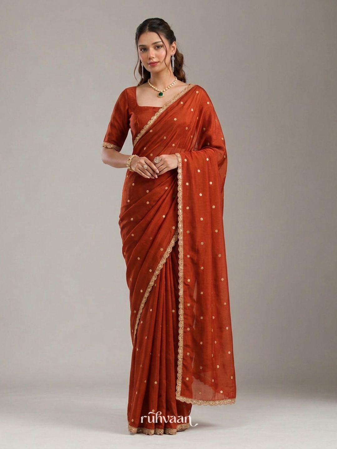 Amber Harvest Saree