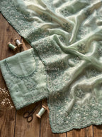 Misty Meadow Saree