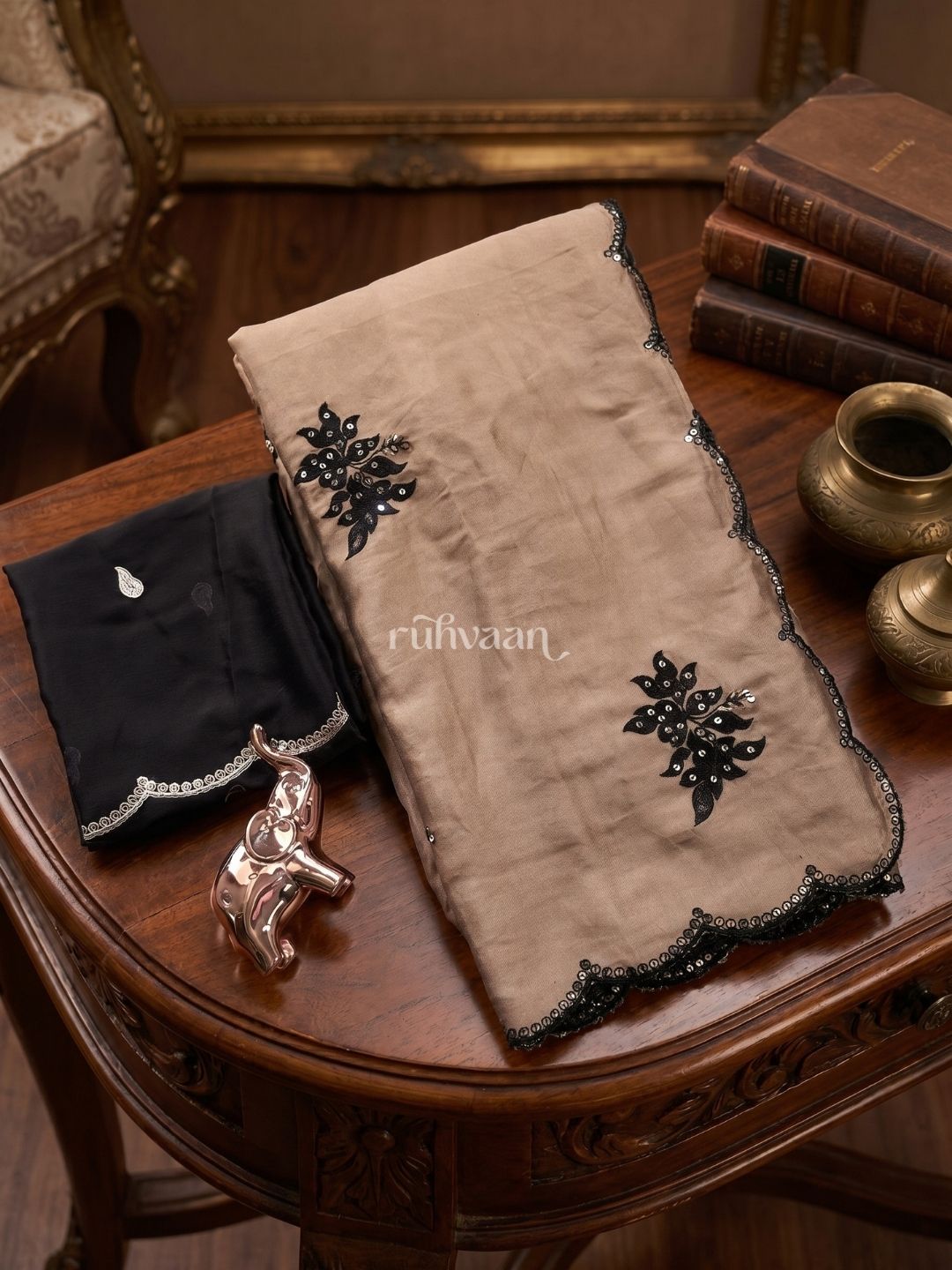Golden Dusk Saree