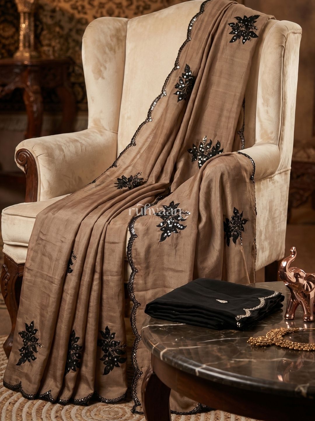 Golden Dusk Saree