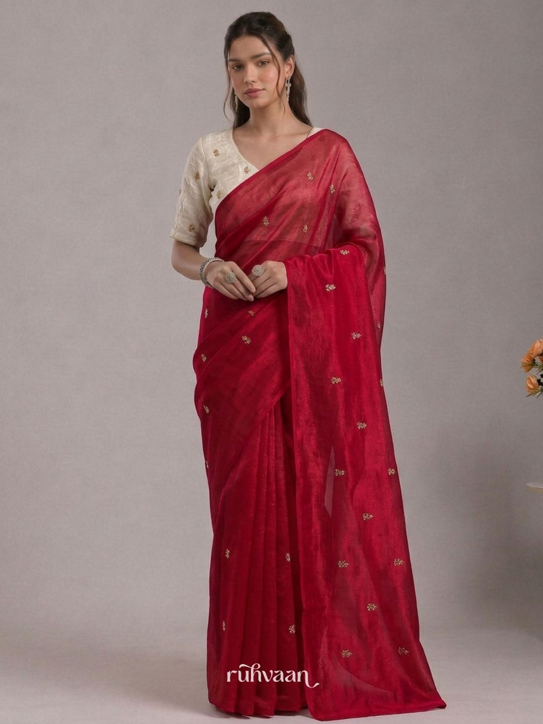 Scarlet Devotion Saree
