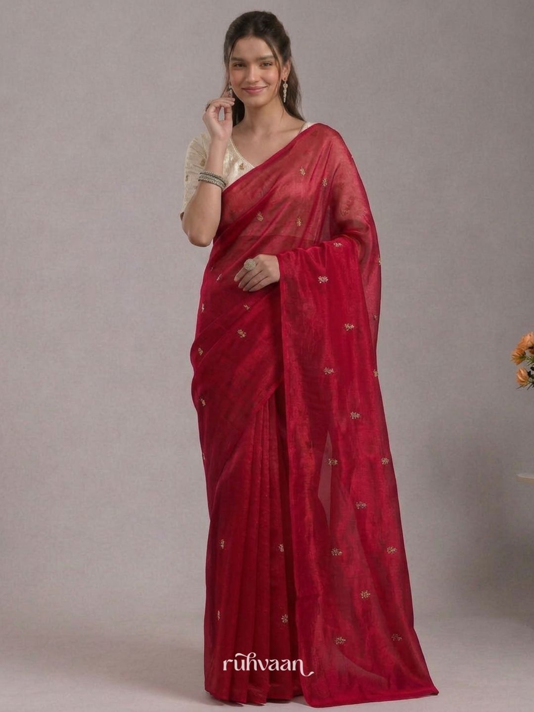 Scarlet Devotion Saree
