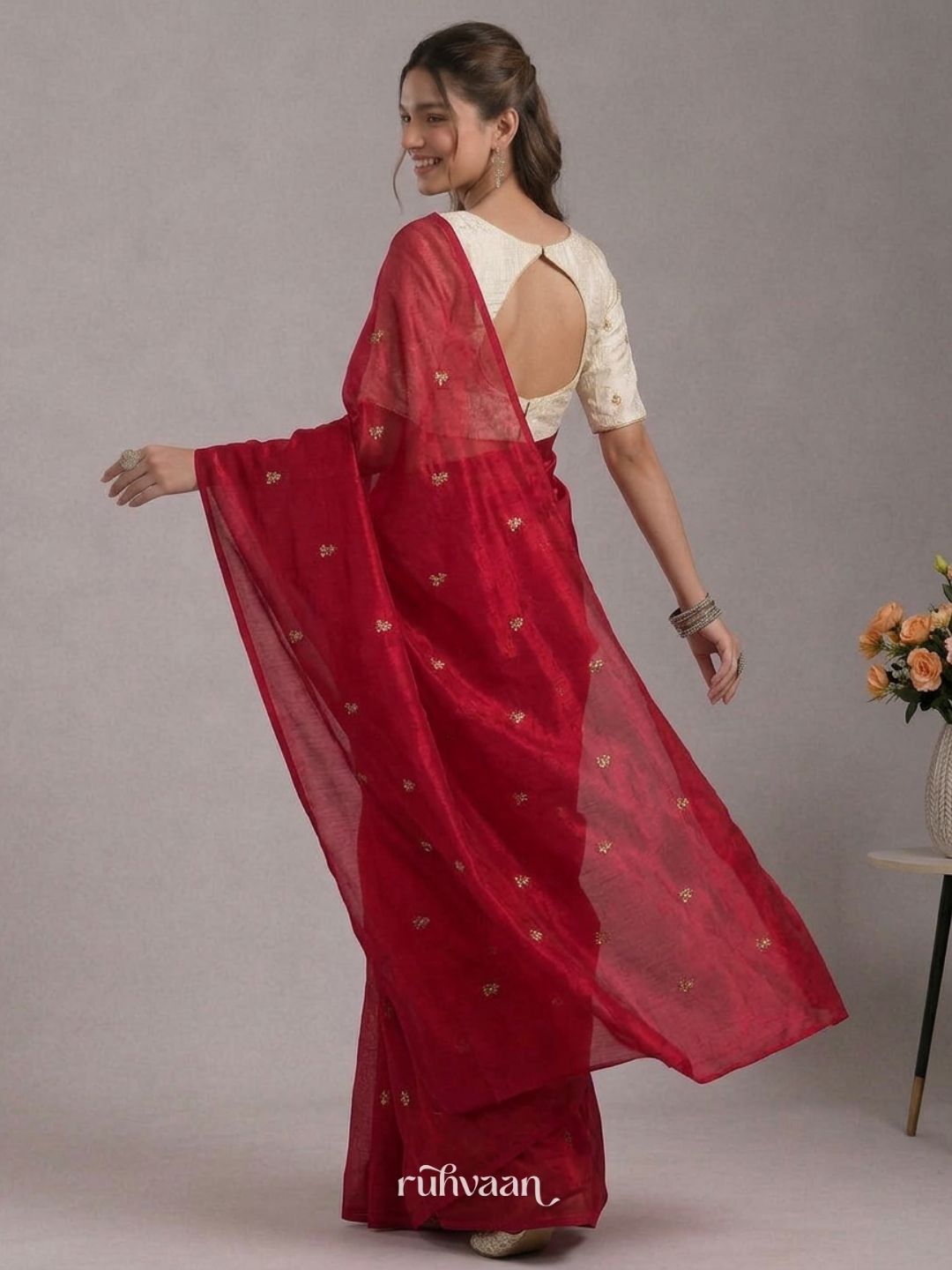 Scarlet Devotion Saree