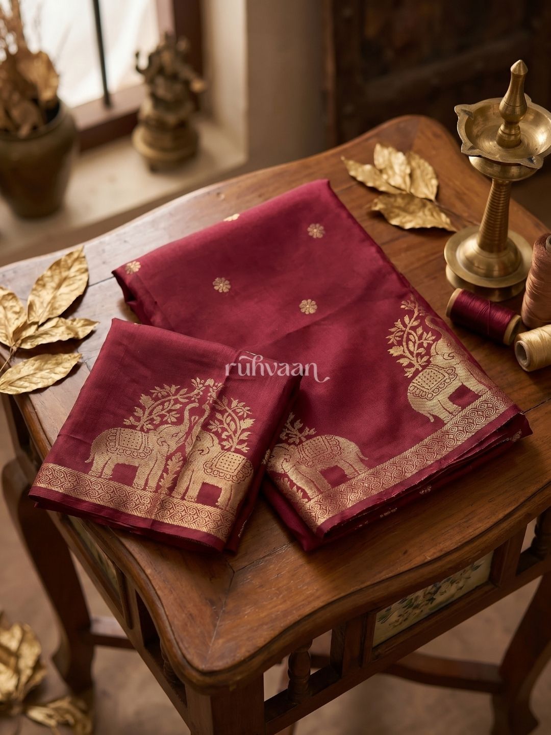 Crimson Durbar Saree