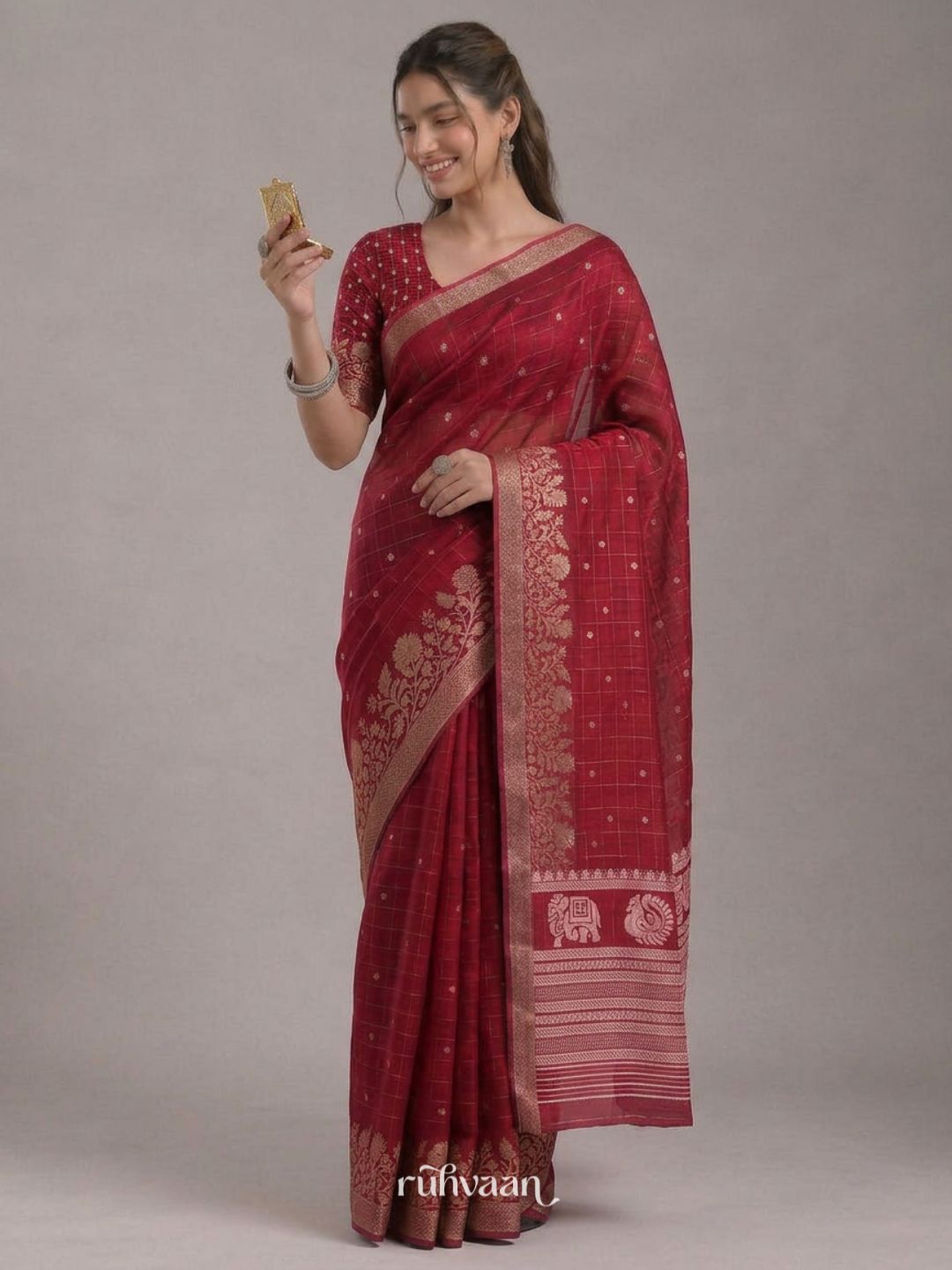 Red Fable Saree