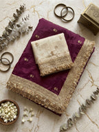 Wine Ember Saree