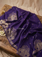 Violet Durbar Saree