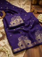 Violet Durbar Saree