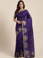 Violet Durbar Saree