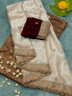 Ivory Ember Saree