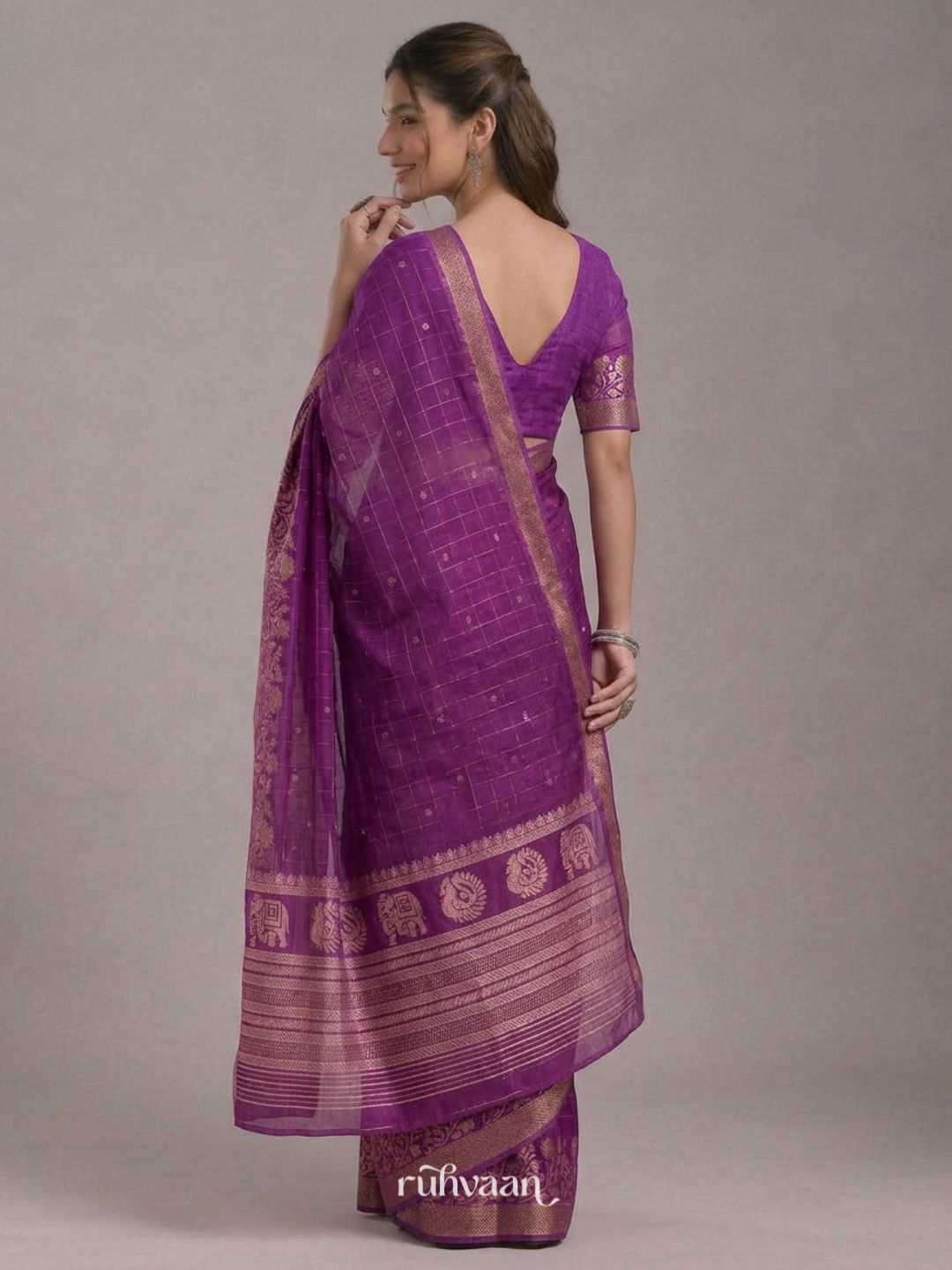 Plum Fable Saree