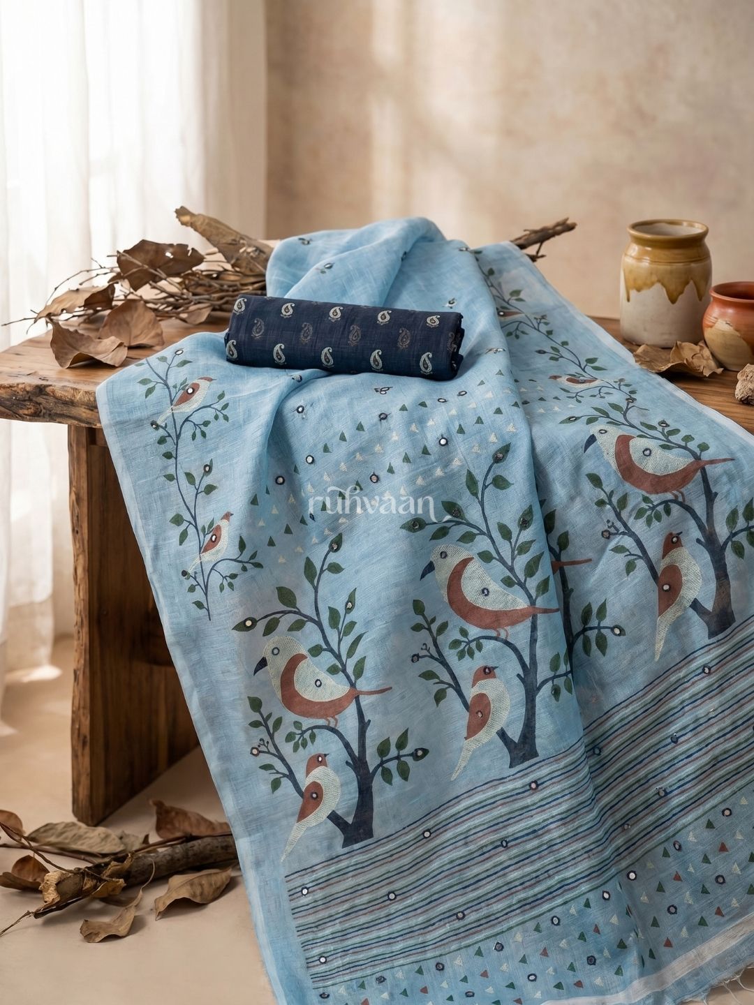 Skyward Songbird Saree