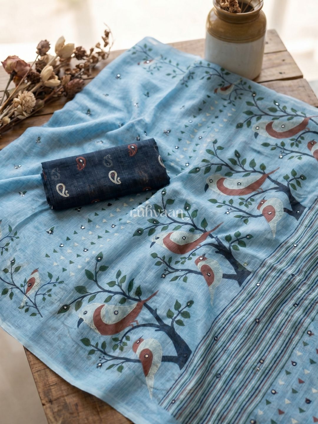 Skyward Songbird Saree