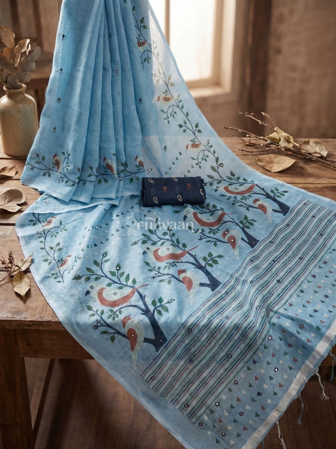 Skyward Songbird Saree