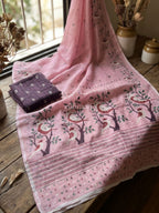 Rose Songbird Saree