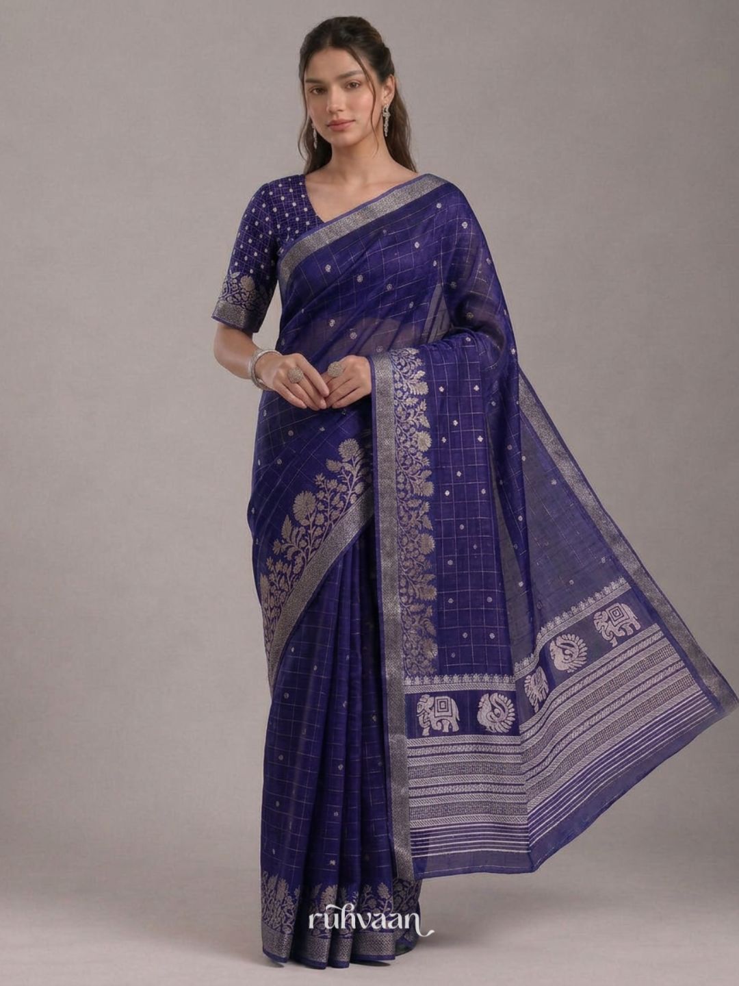 Navy Fable Saree