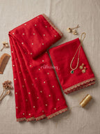 Scarlet Bloom Saree