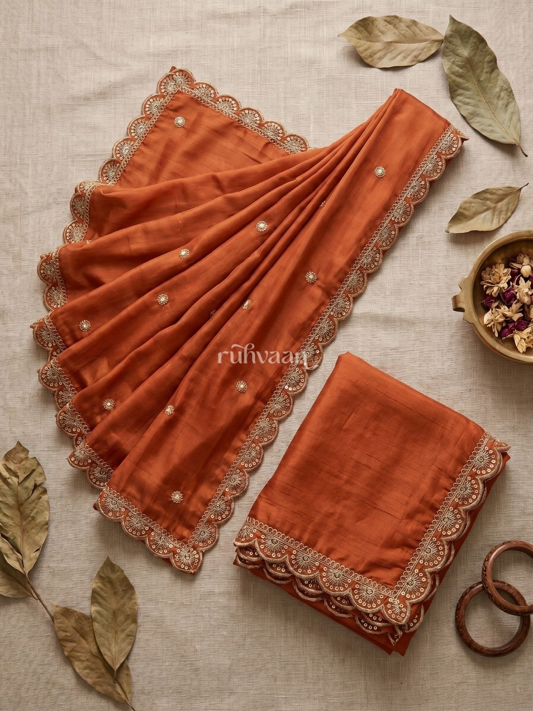 Amber Harvest Saree