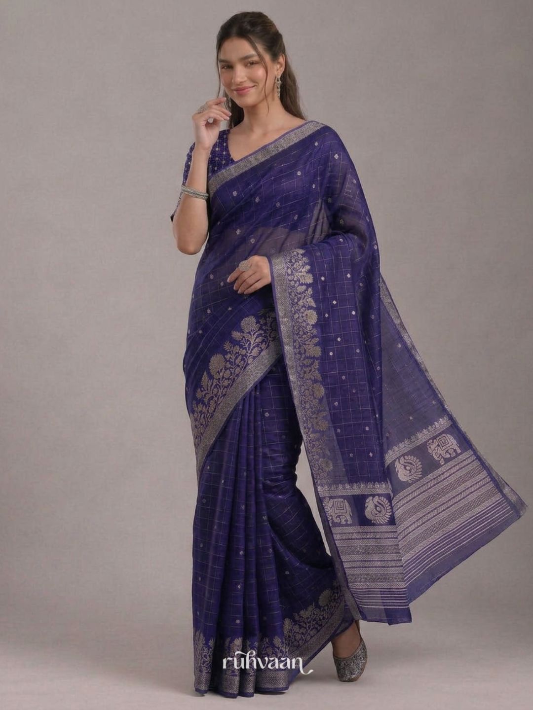 Navy Fable Saree