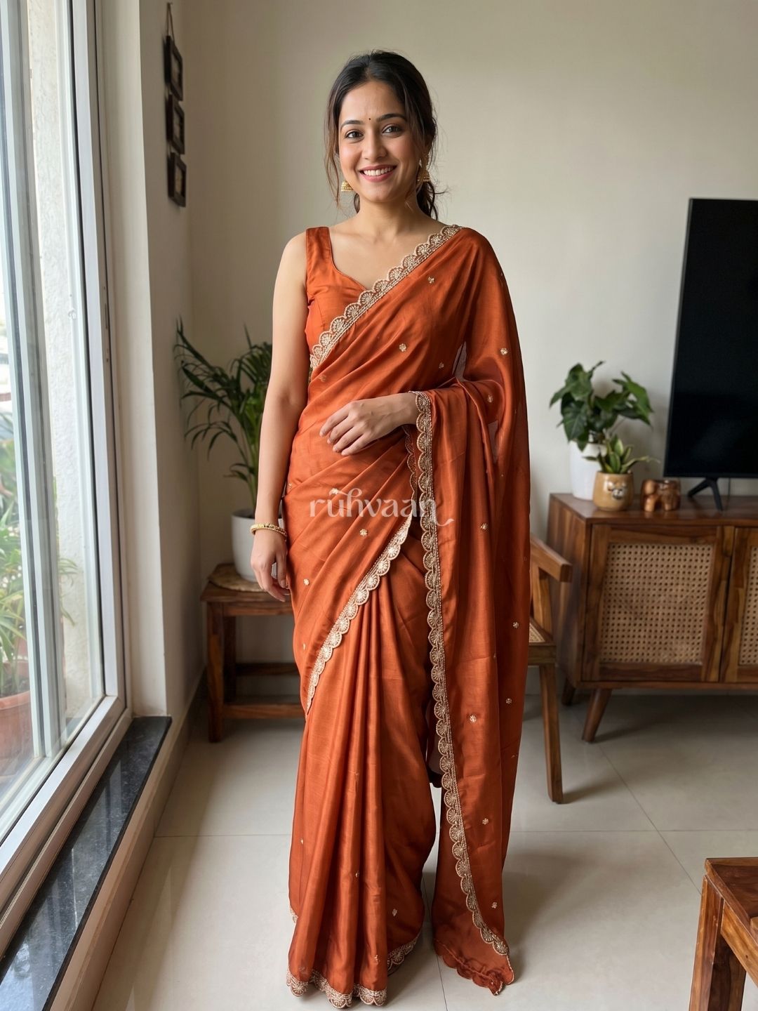 Amber Harvest Saree
