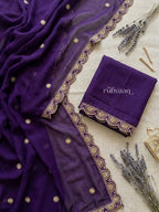 Violet Bloom Saree