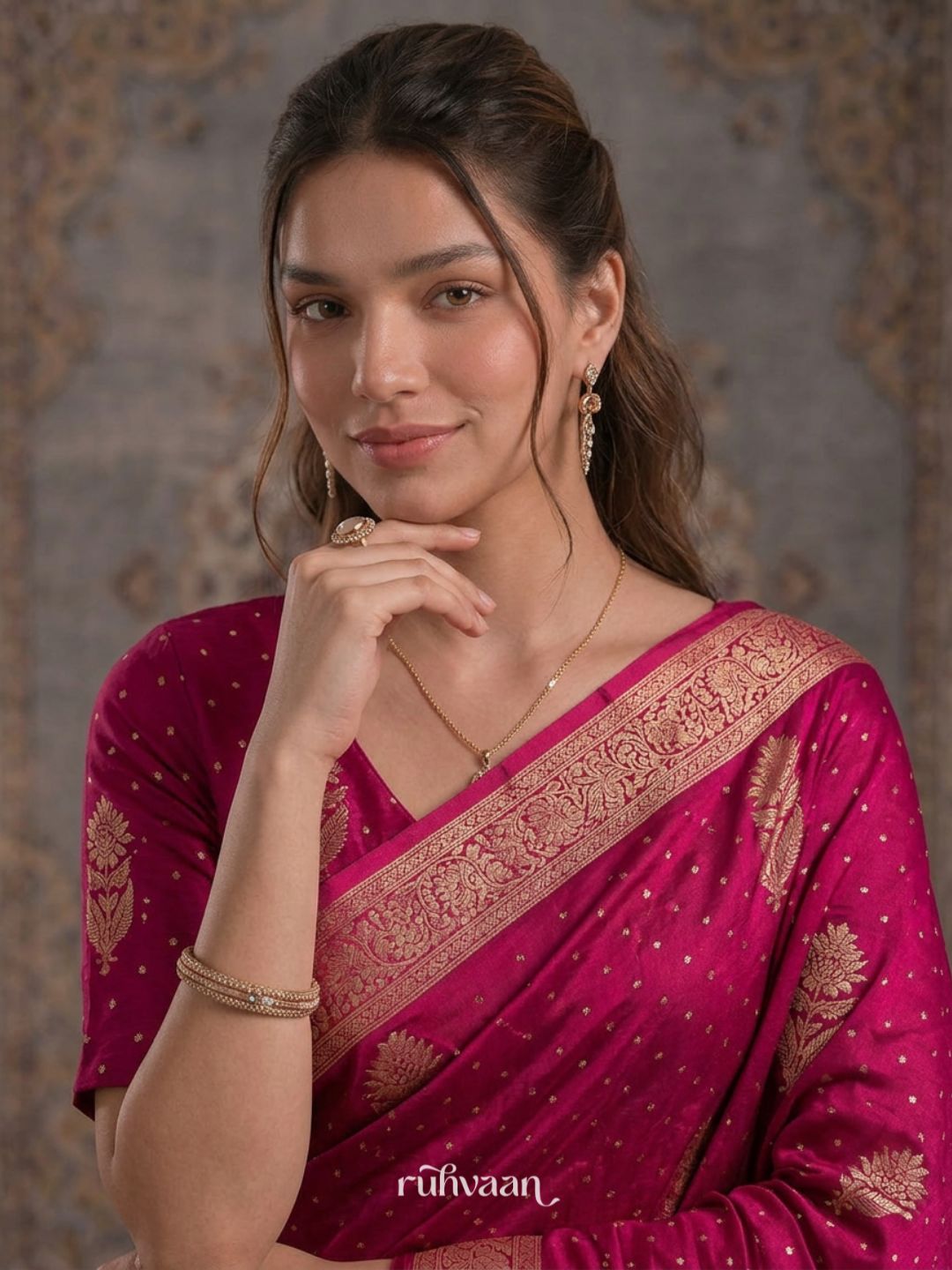 Rani Forest Whisper Saree