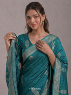 Teal Forest Whisper Saree