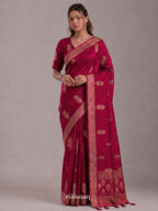 Crimson Forest Whisper Saree