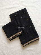Midnight Bloom Saree