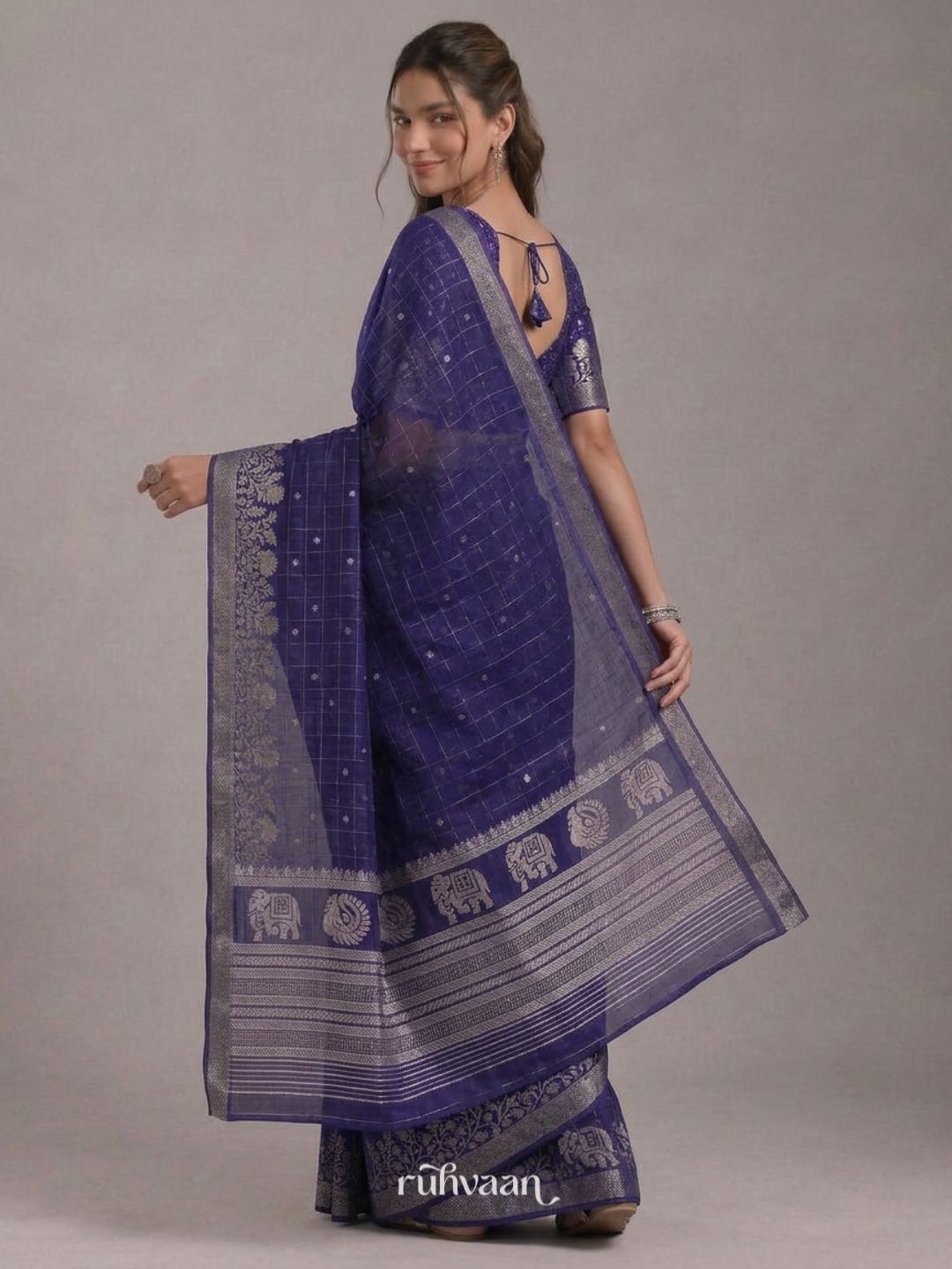 Navy Fable Saree