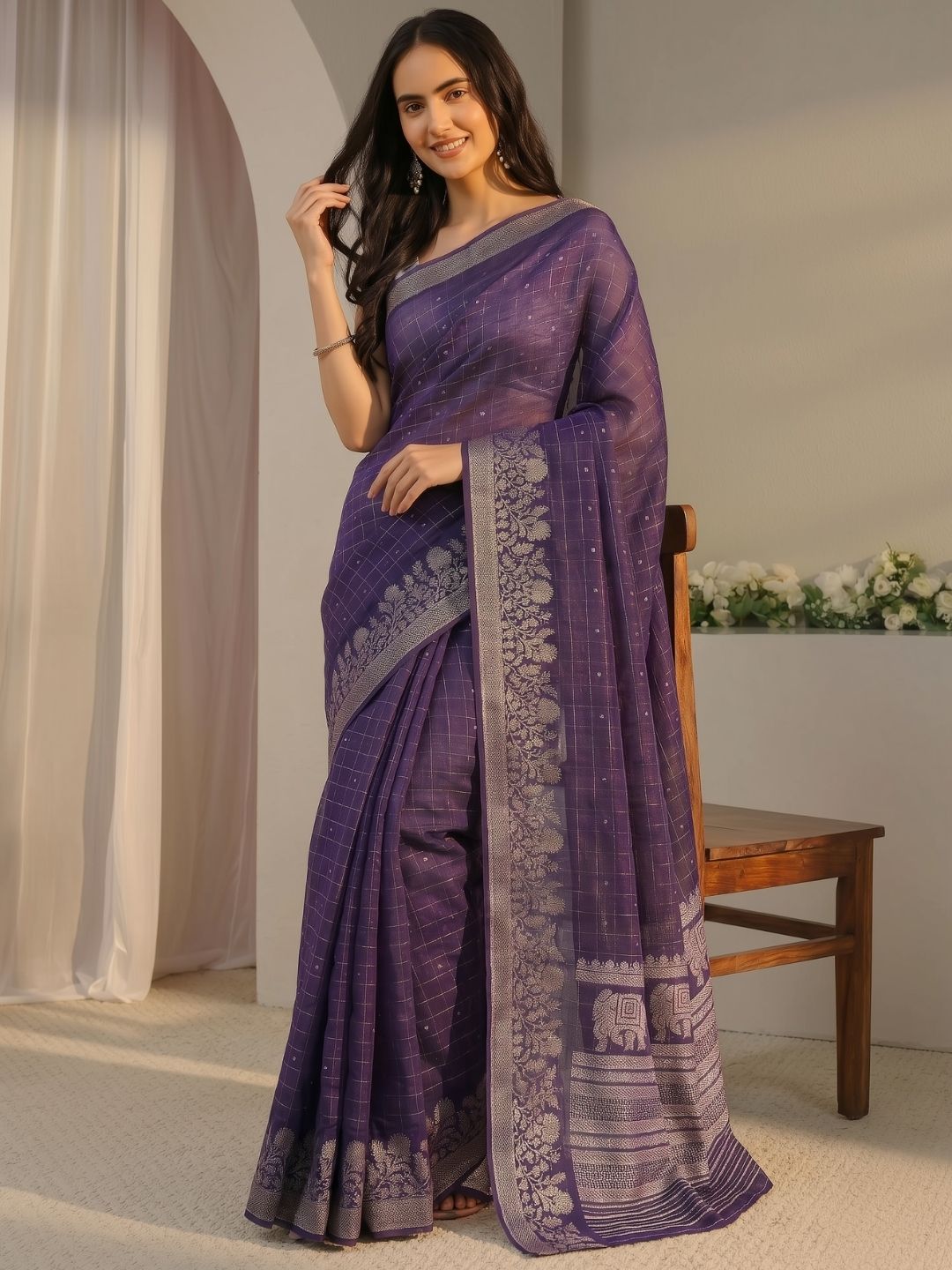 Indigo Fable Saree