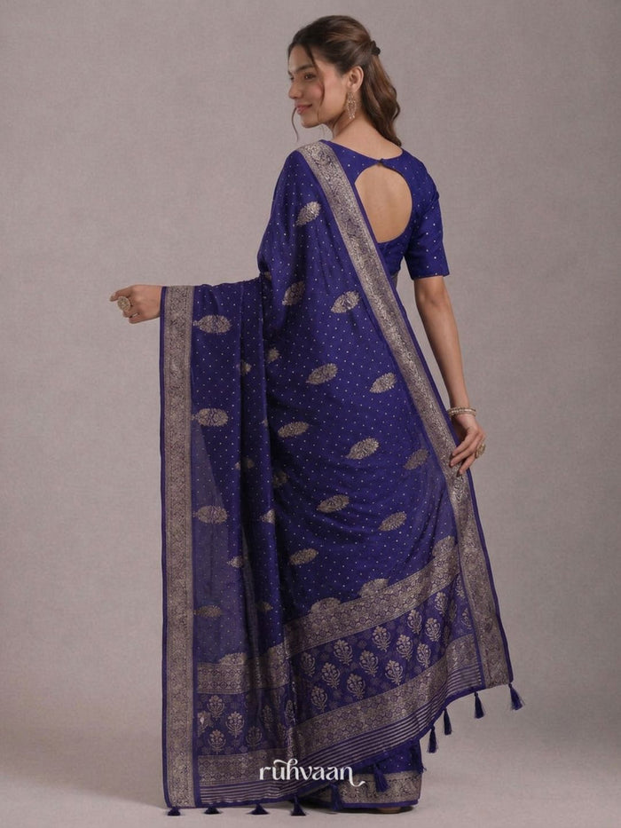 Indigo Forest Whisper Saree