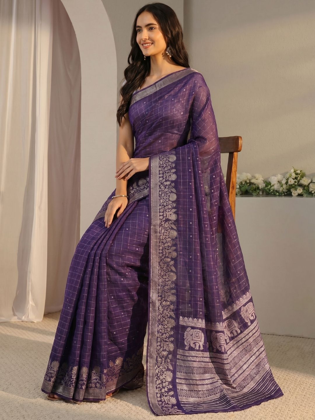 Indigo Fable Saree