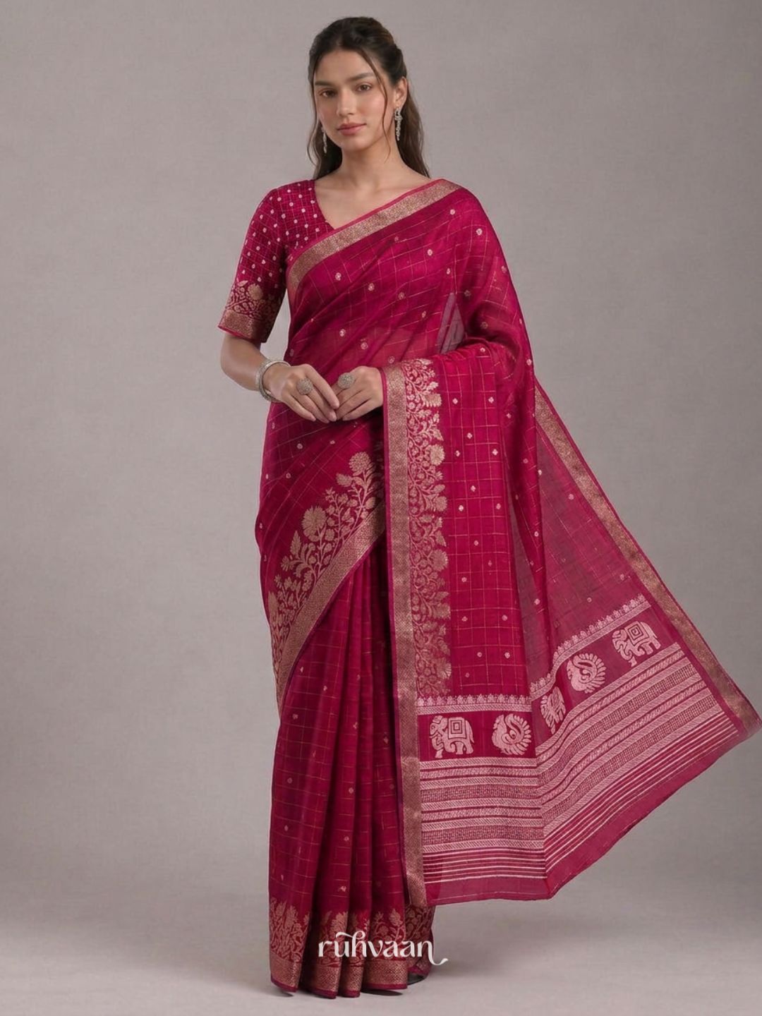 Magenta Fable Saree