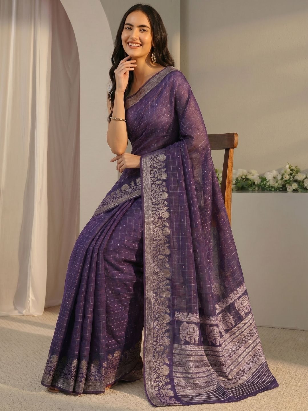 Indigo Fable Saree