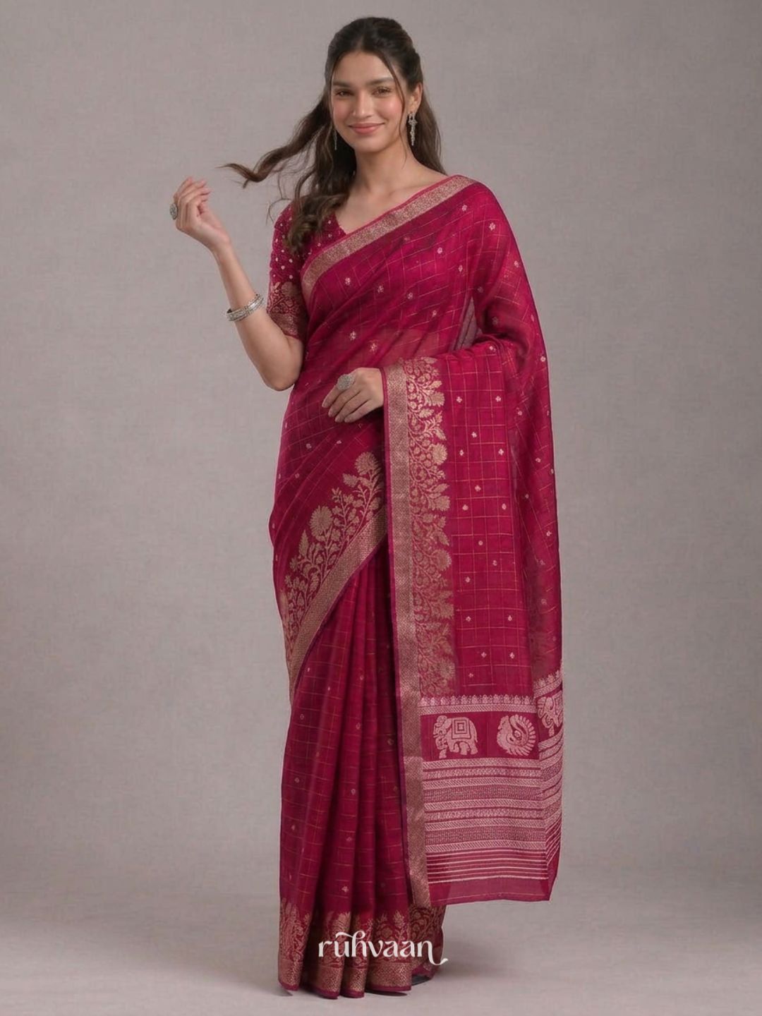 Magenta Fable Saree